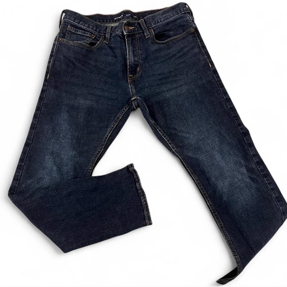 Old Navy Men's Dark‎ Blue Straight Jeans size 33”